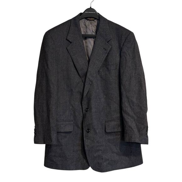 Brooks Brothers Other - Vintage Brooks Brothers Jacket 42R Gray Herringbone Tweed Wool Blazer Sport Coat